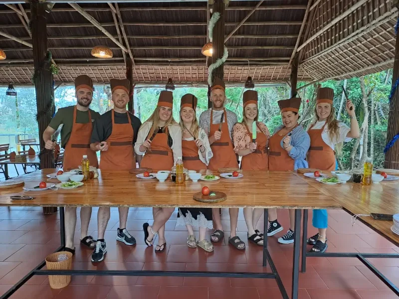 Hoi An Cooking Class and Basket Boat Tour coconut boat tour hoi an