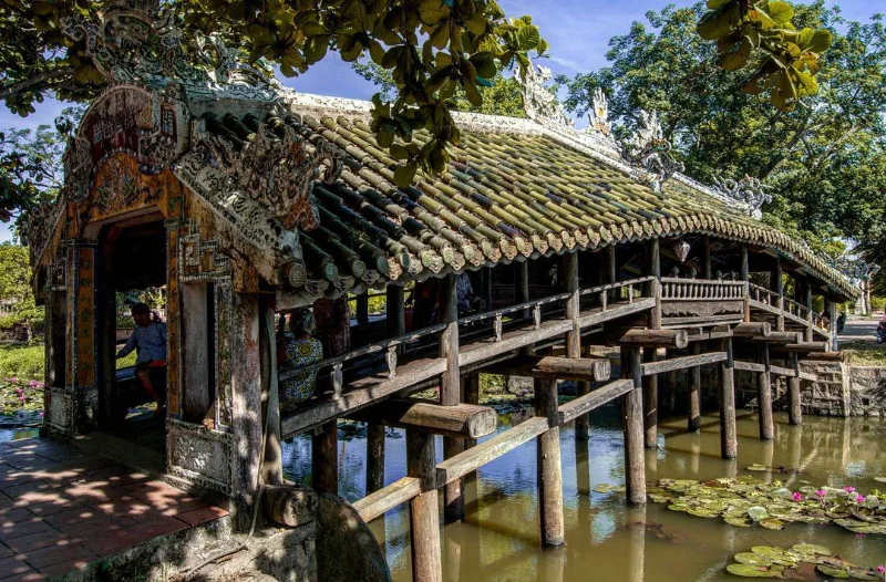 Hue City Tour (Half-Day) Thanh Toan Bridge in hue city tour half day